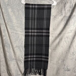 Enzo Mantovani Wool Cashmere Scarf black and gray classic‎ quality